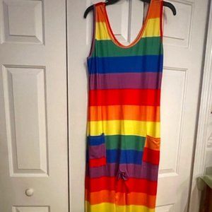 Show Your PRIDE Month Rainbow Stripe Romper